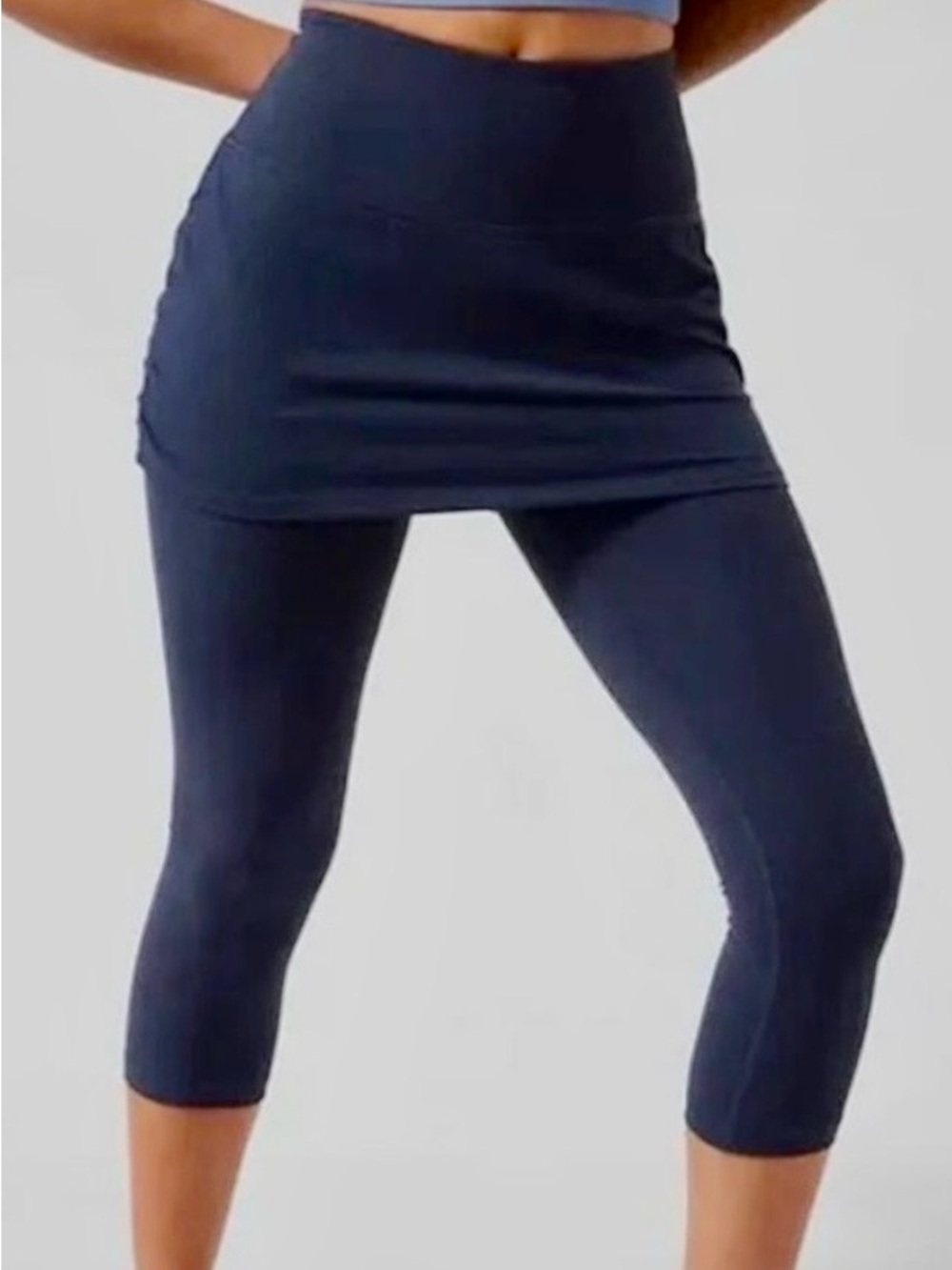 Athleta Navy Elation 2-in-1 Capri
